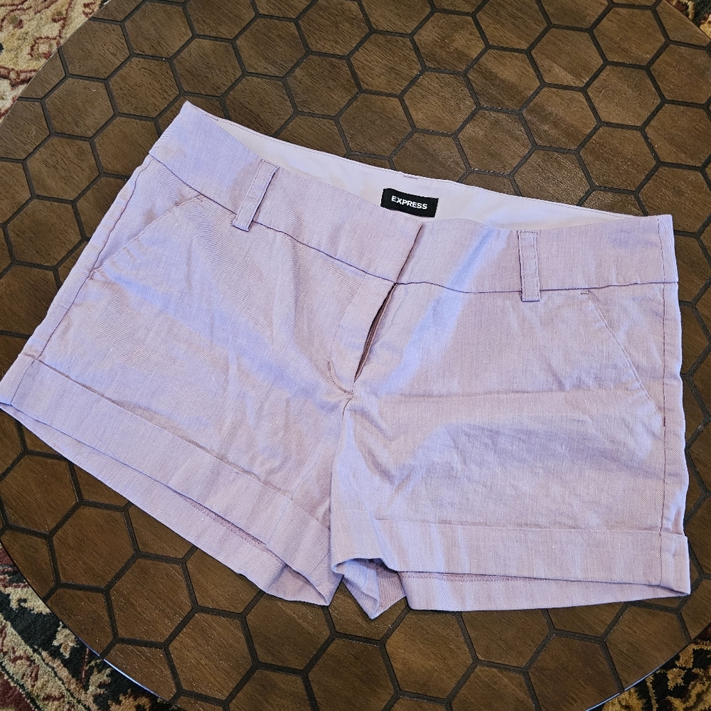 Express Women's Light Purple Shorts